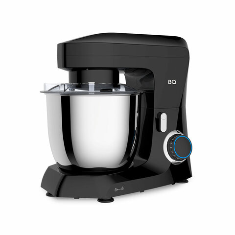 Миксер планетарный BQ (БИ-КЬЮ) MX342, 1600 Вт, 10 скоростей, 3 насадки, металлическая чаша 4,5 л, черный, 86195975 457503 - МСК «Форвард»