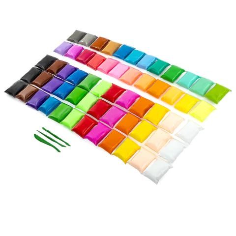 Пластилин супер лёгкий воздушный застывающий 60 шт. (36 цветов + 2 х 12 базовых), 600 г, 3 стека, BRAUBERG KIDS, 106311 - МСК «Форвард»