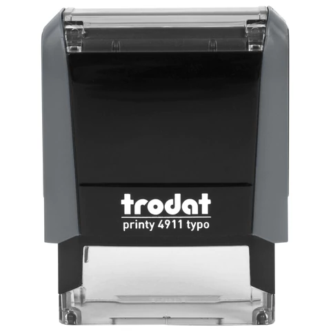 Штамп самонаборный 3-стр, 38х14 мм, синий, TRODAT 4911P4/DB, корпус СЕРЫЙ, КАССА В КОМПЛЕКТЕ, 43214 238363 - МСК «Форвард»