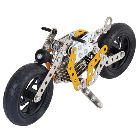 Конструктор металлический "Мотоцикл", с подвижными деталями, 162 элемента, BAMBOX (БАМБОКС), 666364 - МСК «Форвард»