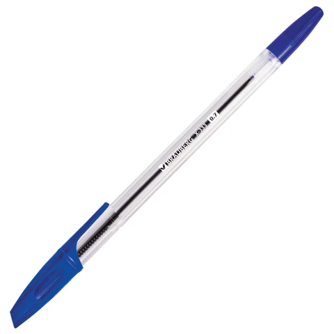 Ручки шариковые BRAUBERG "X-333", НАБОР 8 ШТУК, СИНИЕ, узел 0,7 мм, линия письма 0,35 мм, 144527 - МСК «Форвард»