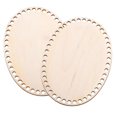 Донышки деревянные для вязания овальные, 2 шт., 20х15 см, BRAUBERG HOBBY, 665319 - МСК «Форвард»