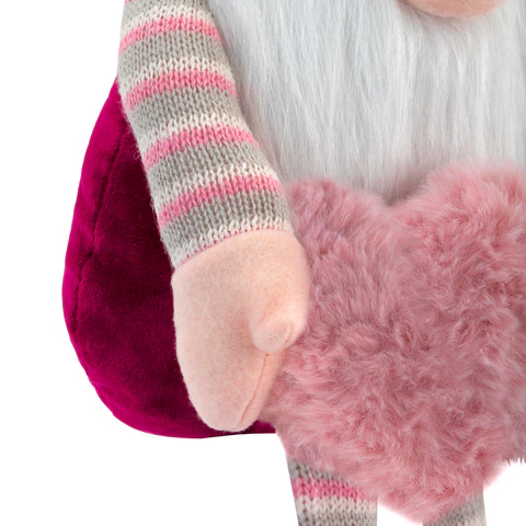 Украшение новогоднее интерьерное 70 см "Гном с сердечком", полиэстер, ЗОЛОТАЯ СКАЗКА, 592524 - МСК «Форвард»