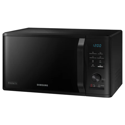 Микроволновая печь SAMSUNG MG23K3515AK/BW, объем 23 л, мощность 800 Вт, электронное управление, черная 457186