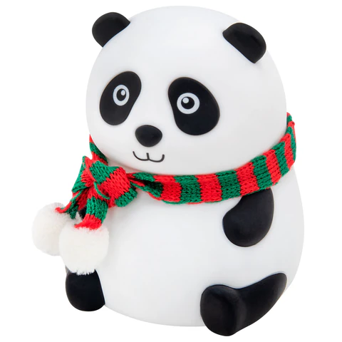 Ночник силиконовый LED "Панда" 106x112x136 мм, белый свет/RGB, таймер, USB, аккумулятор 1200 мАч, DASWERK (ДАСВЕРК), 238937 - МСК «Форвард»