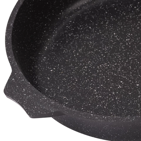 Сковорода 26 см, съемная soft-touch ручка, крышка, антипригарное покрытие, МЕЧТА "Гранит Black", с026802 700716 - МСК «Форвард»