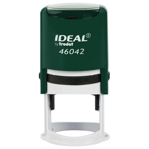 Оснастка для печатей оттиск D=42 мм, синий, TRODAT IDEAL 46042, корпус ИЗУМРУД, крышка, подушка,191407 238376 - МСК «Форвард»