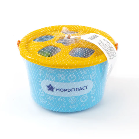 Игра-сортер дидактическая "Ведерко-сортер", пластиковая, 12 формочек, НОРДПЛАСТ, 310 666462 - МСК «Форвард»