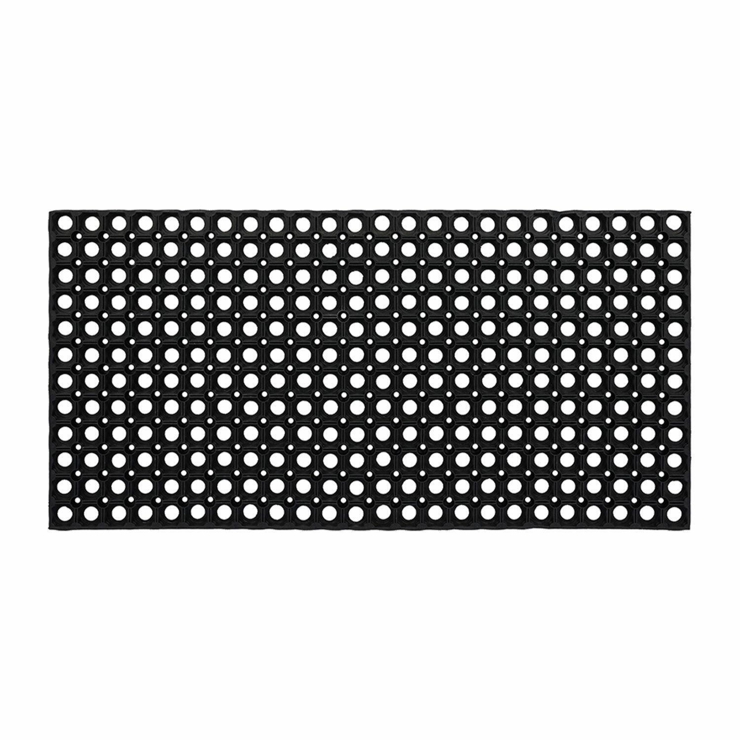 Коврик входной резиновый крупноячеистый грязезащитный 50*100см, толщина 22мм, черный, VORTEX 600314