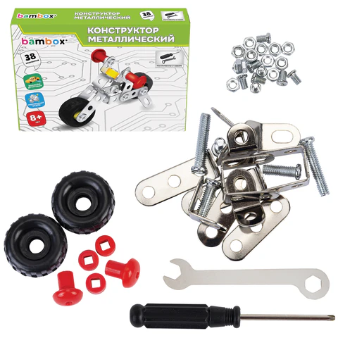 Конструктор металлический "Транспорт" 3 вида ассорти, BAMBOX (БАМБОКС), 666368 - МСК «Форвард»