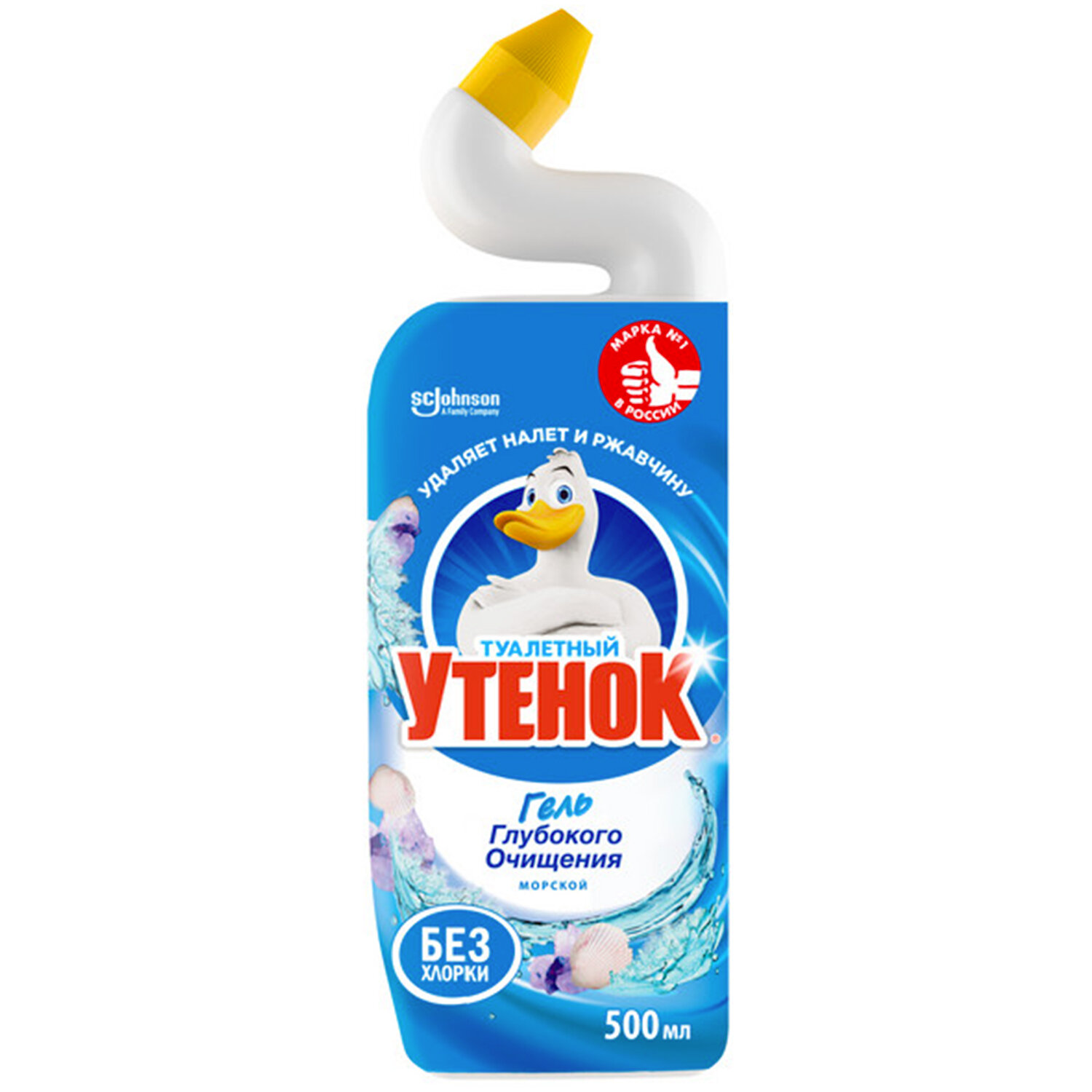 Средство для уборки туалета 500мл ТУАЛЕТНЫЙ УТЕНОК "Морской", 600328