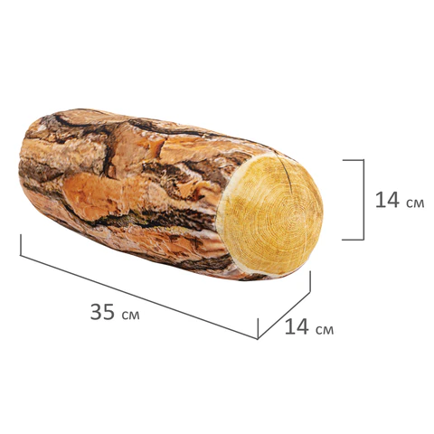 Игрушка мягкая "ПОЛЕНО", ткань вельбоа, ассорти, 2 вида, 35х14 см, WOOZOO (ВУЗУ), 666977 - МСК «Форвард»