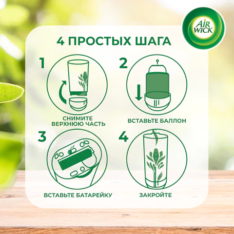 Сменный баллон 250 мл, AIRWICK LifeScents "Океанский бриз", для автоматических освежителей, универсальный 601850 - МСК «Форвард»