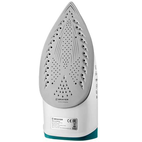 Утюг BRAYER BR4008, 2400 Вт, керамическое покрытие, автоотключение, самоочистка, антикапля, серый 456611 - МСК «Форвард»