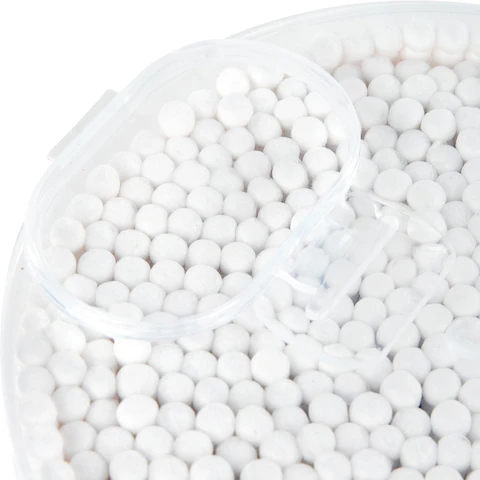 Ватные палочки КОМПЛЕКТ 500 шт.,бамбуковый стик, 100% хлопок, пластиковый стакан, ЗОЛОТОЙ ИДЕАЛ, 116558 - МСК «Форвард»