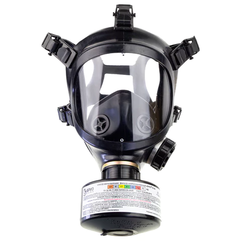 Противогаз фильтрующий БРИЗ-3306 с маской БРИЗ-4301, A1B1E1K1SXHgP3, сумка, размер средний 610956 под заказ!