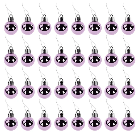 Шары ёлочные 32 шт., 2,5 см, "Tender Shine", пластик, розовые, глянец, ЗОЛОТАЯ СКАЗКА, 592503 - МСК «Форвард»