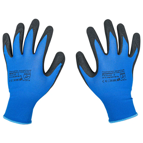 Перчатки нейлоновые SCAFFA "Механик", нитриловое покрытие песочной структуры (облив), размер 8, M (средний), 00-00012438 701649