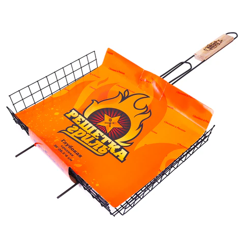 Решетка-гриль ГЛУБОКАЯ универсальная, размер 360х285 мм, глубина 60 мм, оксидированное покрытие, 101406, 701745 - МСК «Форвард»