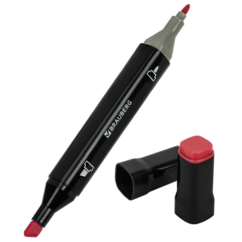 Маркеры для скетчинга двусторонние, НАБОР 80 шт., текстильный чехол, BRAUBERG, 152233 - МСК «Форвард»