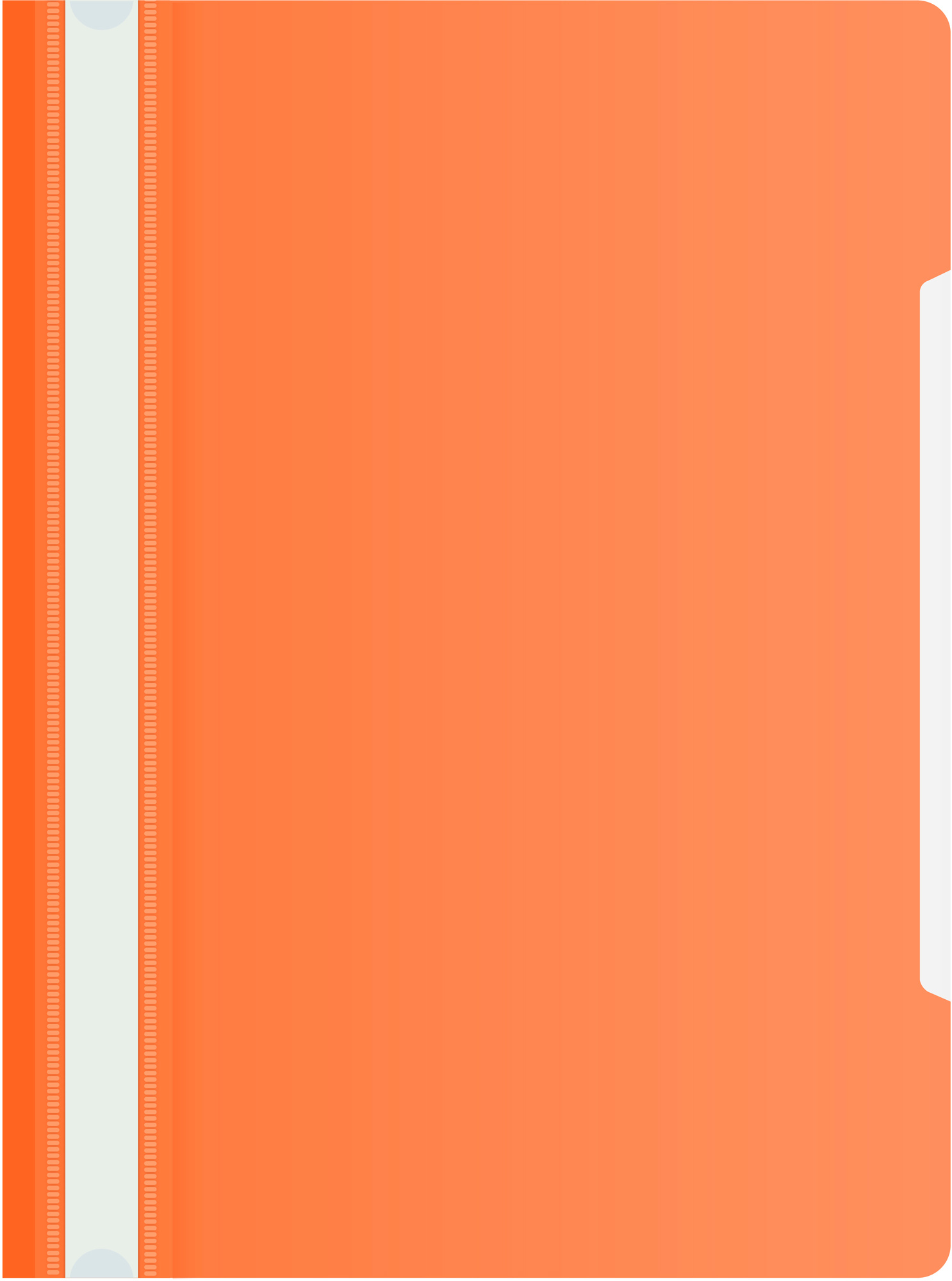 Скоросшиватель Бюрократ пластик PS20OR A4 прозрач.верх.лист оранжевый 0.12/0.16