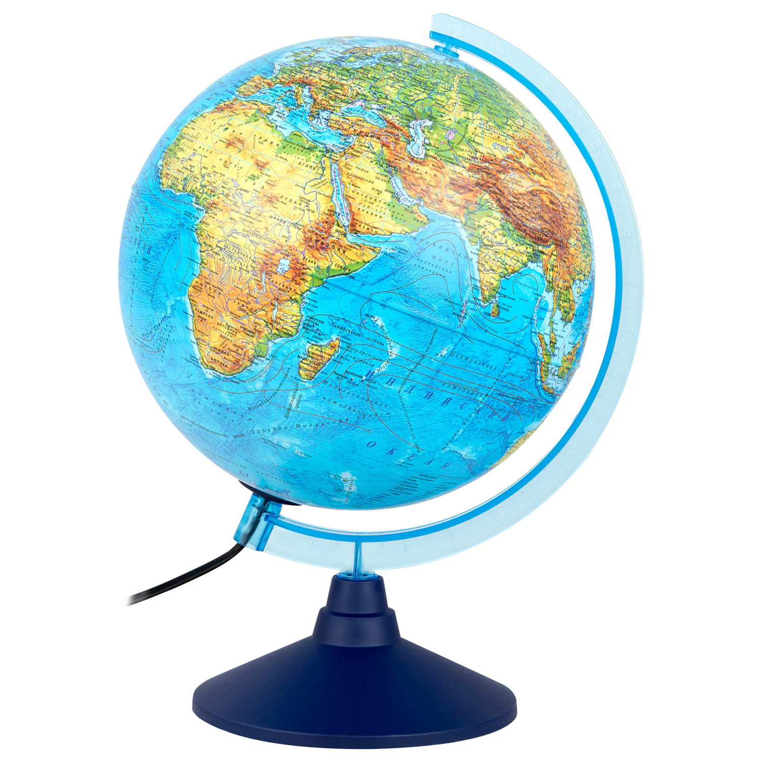 Глобус физический Globen Классик Евро, диаметр 250 мм, с подсветкой, Ке012500189 454439