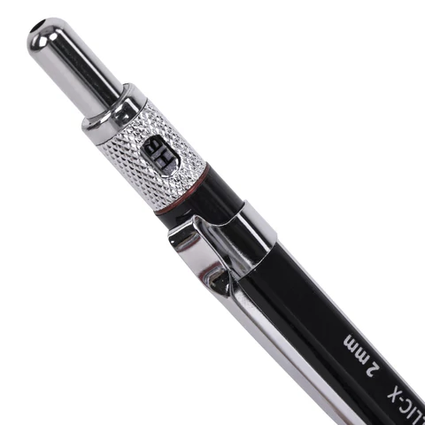 Карандаш механический цанговый 2 мм, HB, BRAUBERG "METALLIC X-20", металлические детали, 181976 - МСК «Форвард»