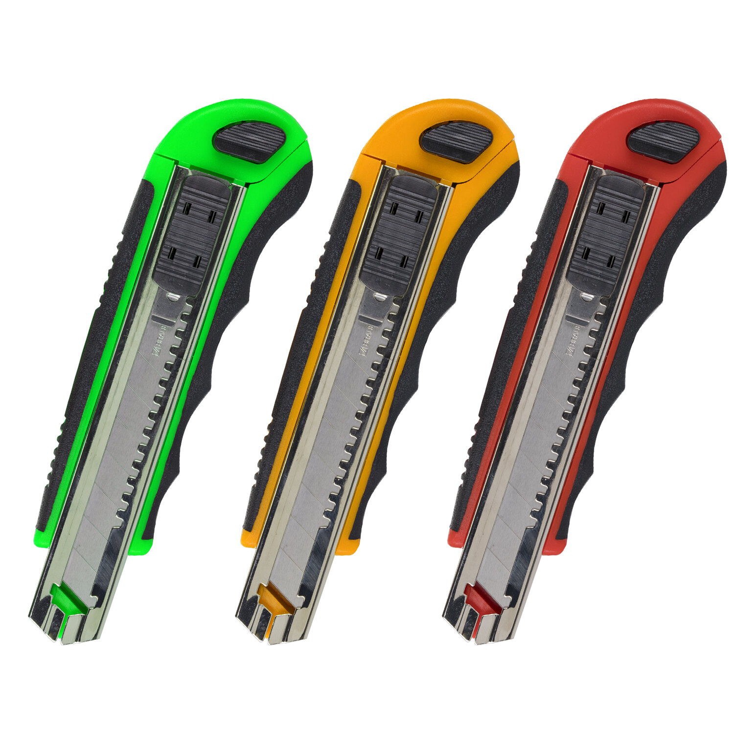 Нож канцелярский 18 мм BRAUBERG "Universal", 6 лезвий в комплекте, автозамена, автофиксатор, 230922