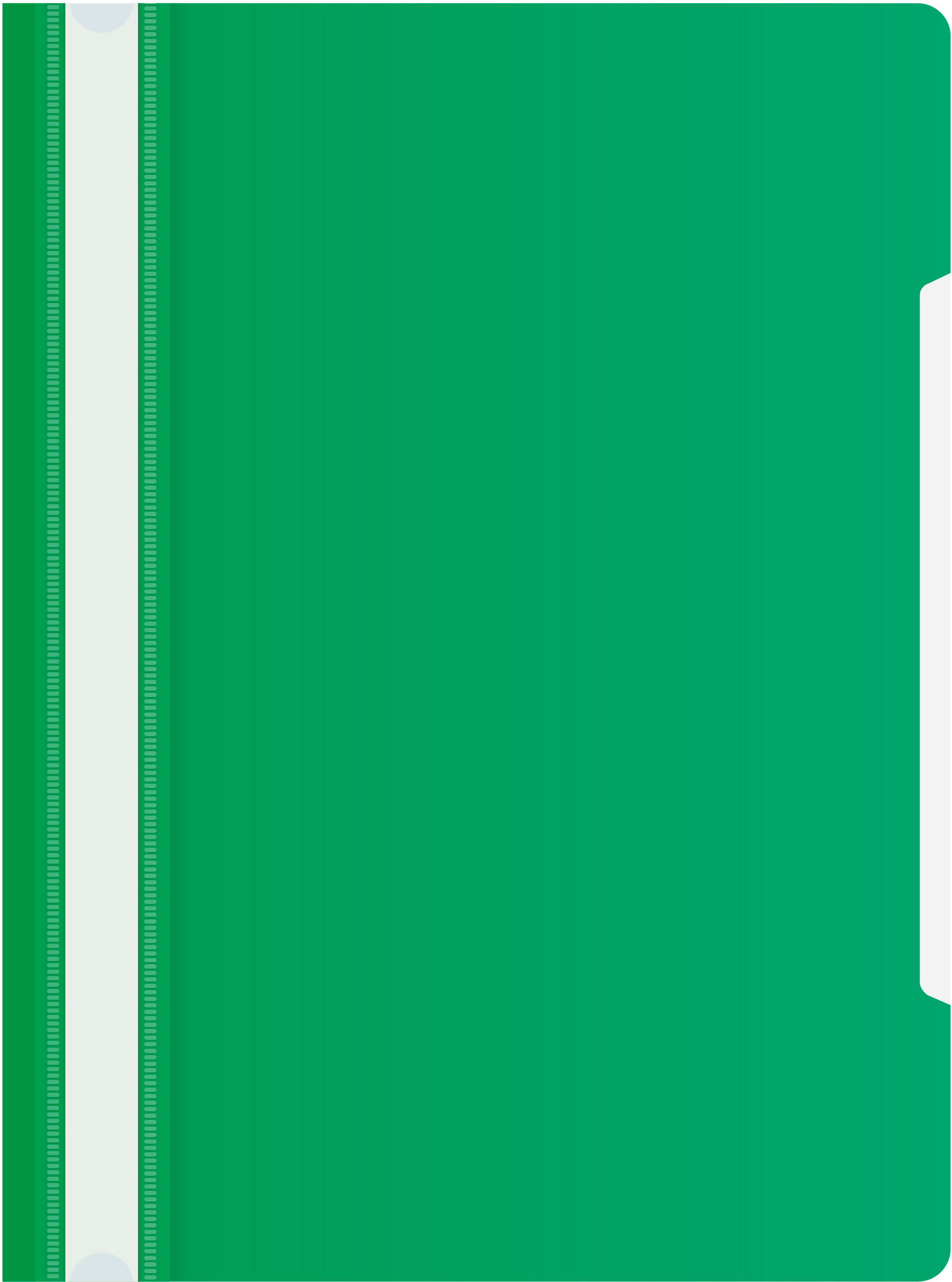 Скоросшиватель Бюрократ пластик PS20GRN A4 прозрач.верх.лист зеленый 0.12/0.16