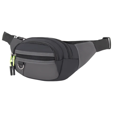 Сумка на пояс HEIKKI PROMPT (ХЕЙКИ), 2 отделения, регулируемый ремень, карман-антивор, черная, 37х14х5 см, 273928 - МСК «Форвард»