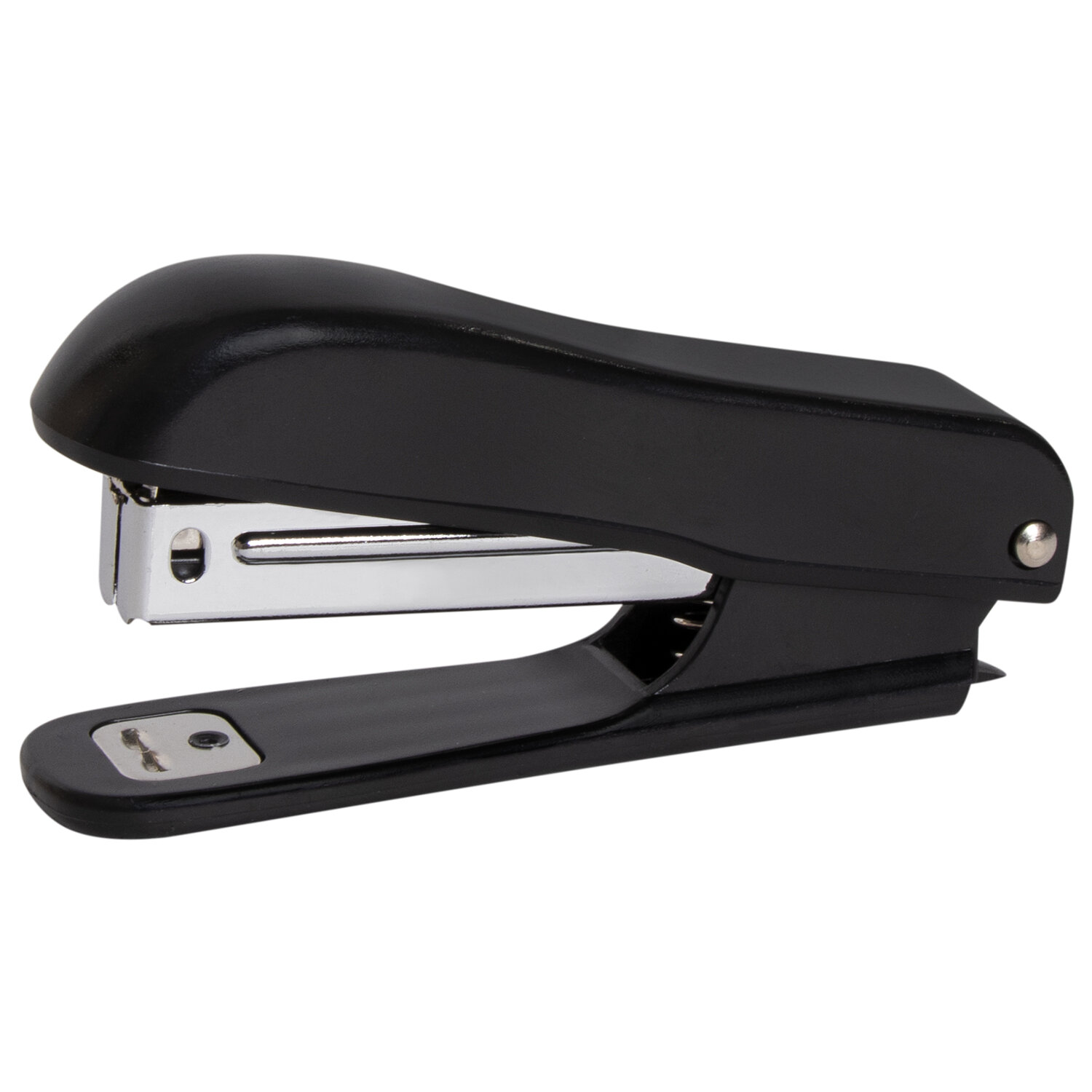 Степлер №10 STAFF Profit, до 12 листов,  с антистеплером, черный, 228737