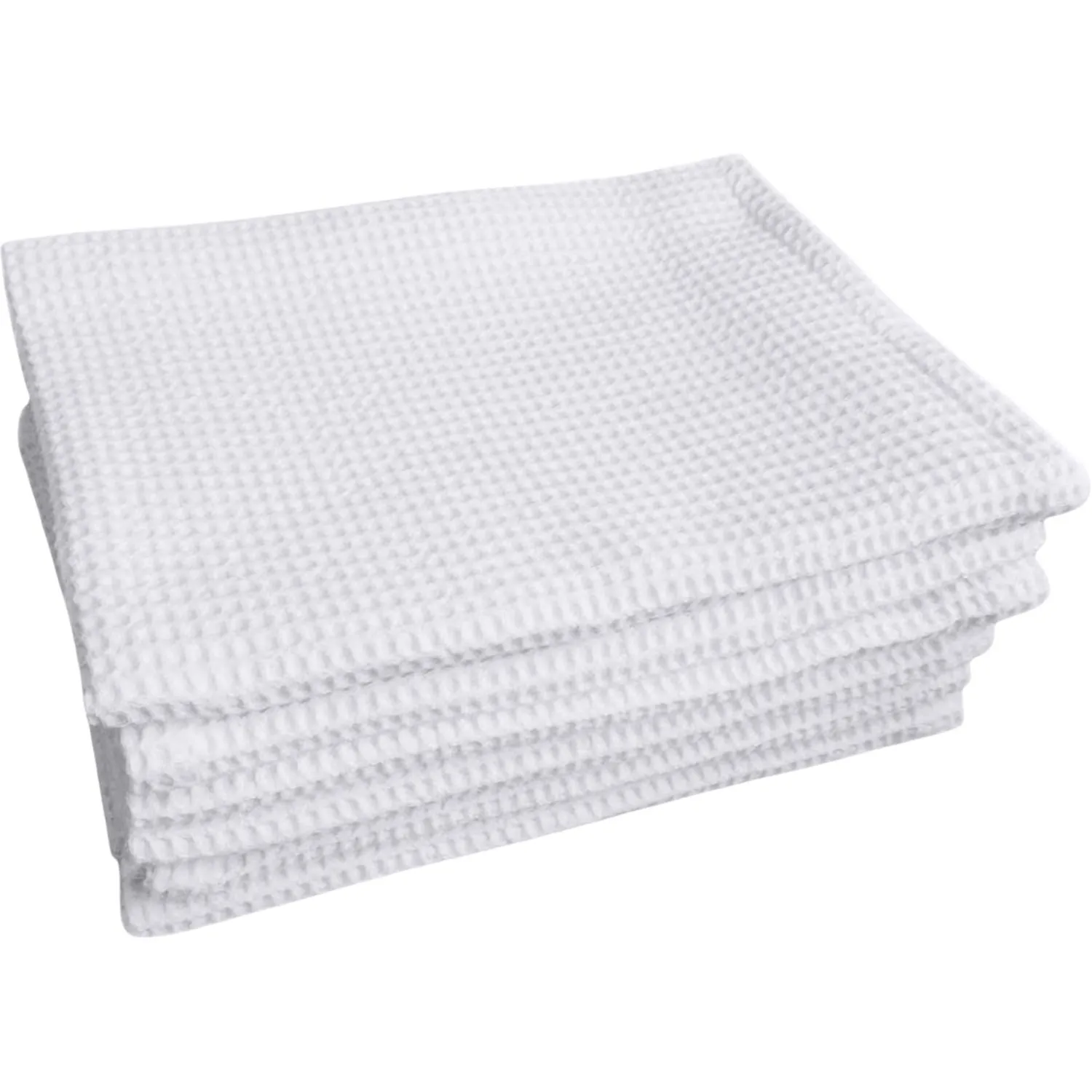 Полотенца вафельные 35х80 см 120 г/кв.м белое КОМПЛЕКТ 10 штук 1063290 Честный знак!