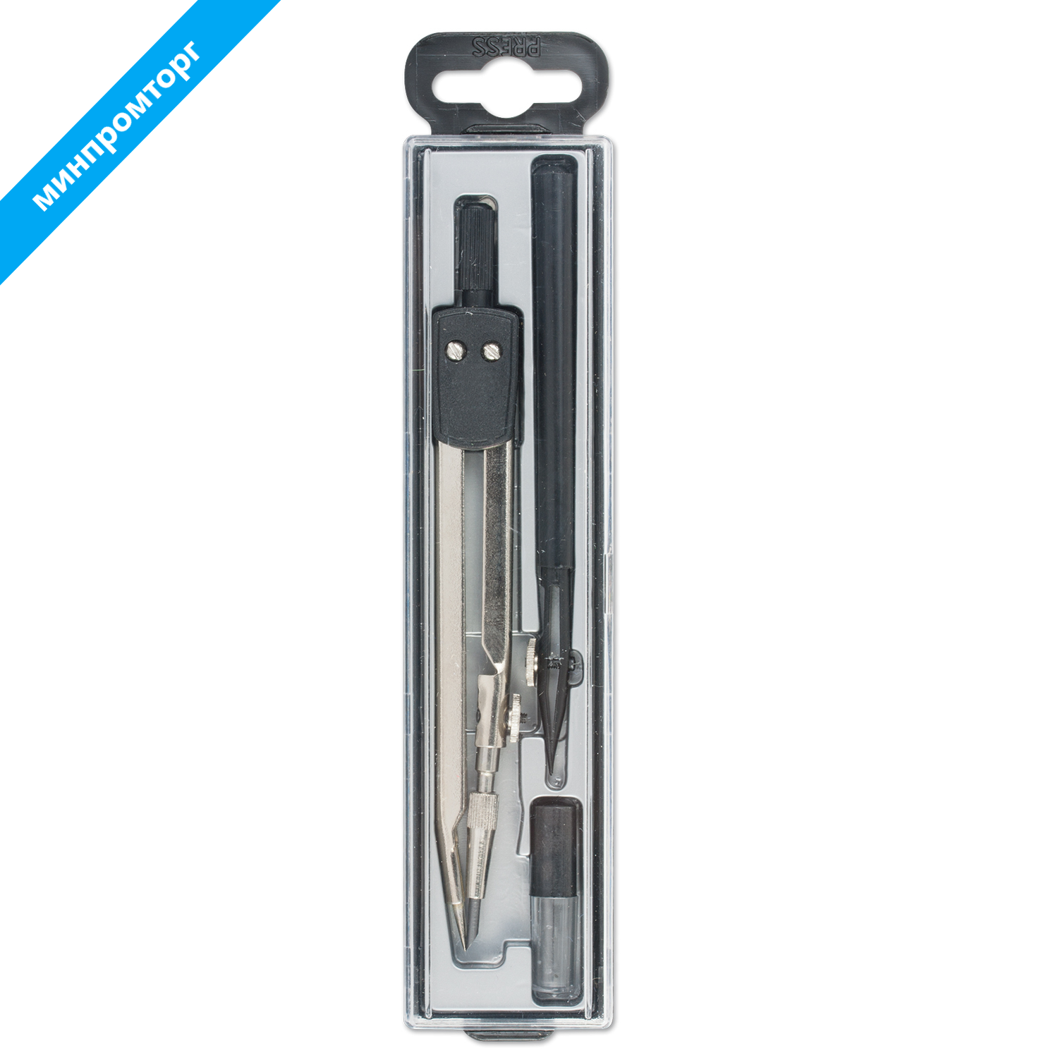 Готовальня 4 предмета, пласт. пенал, GLOBUS, НЧ4-30-30 210415