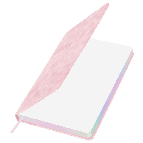 Ежедневник датированный 2026 А5 138х213 мм, BRAUBERG "Ice", под кожу, розовый, 117390 - МСК «Форвард»