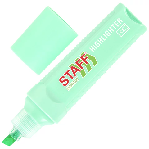 Текстовыделитель STAFF "EVERYDAY HL-707", БИРЮЗОВЫЙ, линия 1-5 мм, скошенный наконечник, 152546 - МСК «Форвард»