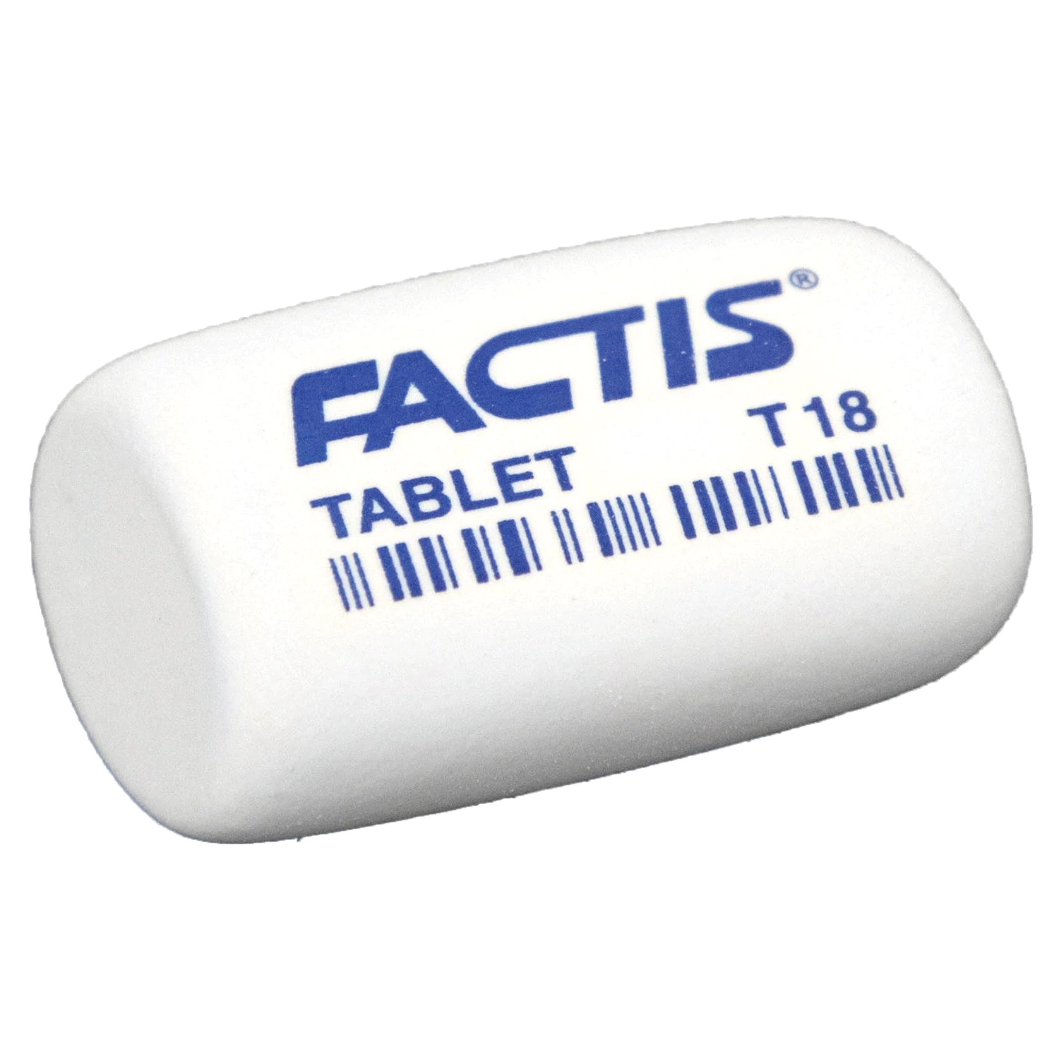 Ластик FACTIS Tablet T 18 (Испания), 45х28х13мм, белый, скошенный, CMFT18 227993
