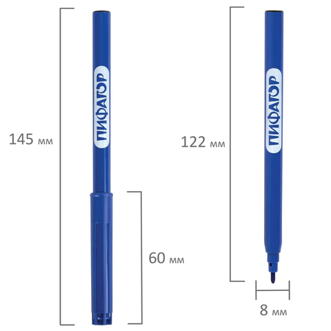 Фломастеры ПИФАГОР "ЕДИНОРОГ", 6 цветов, вентилируемый колпачок, 152447 - МСК «Форвард»