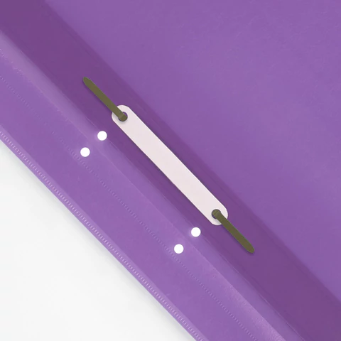 Скоросшиватель пластиковый с перфорацией STAFF, А4, 100/120 мкм, фиолетовый, 271720 - МСК «Форвард»