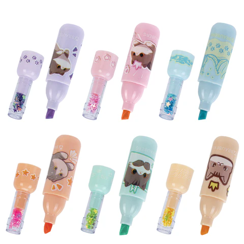 Набор текстовыделителей 6 ПАСТЕЛЬНЫХ ЦВЕТОВ, кросс-серия МИЛЫЕ КОТЫ, линия 1-5 мм, BRAUBERG, 152619 - МСК «Форвард»