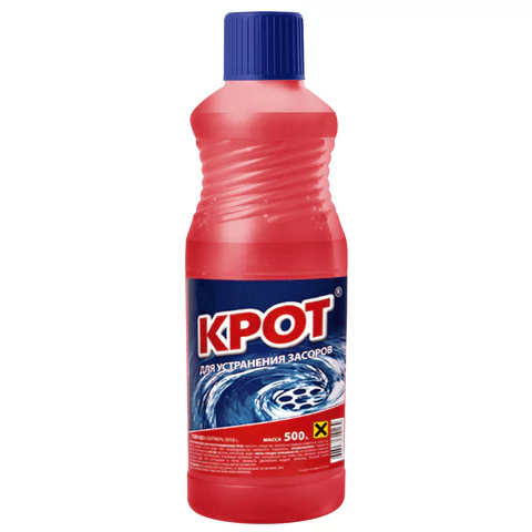 Средство для прочистки канализационных труб 500 мл КРОТ, 4000018 701096 - МСК «Форвард»
