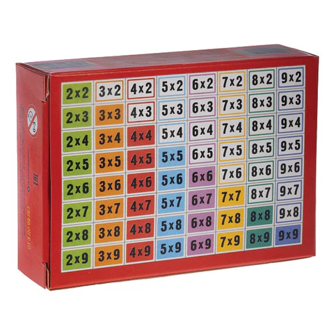 Пособия для детей "Таблица умножения" 64 карточки, 60х85 мм, HATBER, НП_19209 665845 - МСК «Форвард»