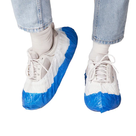 Бахилы двойные, КОМПЛЕКТ 900 шт. (450 пар), SUPER 65, 39х14 см, двойная резинка, 54 мкм, 5,4 г, ELEGREEN, ПНД-8/19/2р-Б-С 631696/2303893 минпромторг - МСК «Форвард»