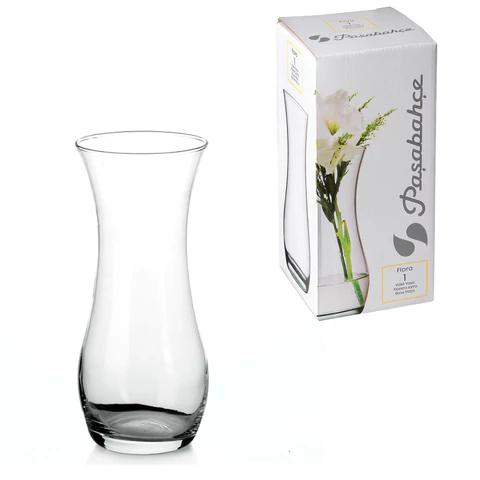 Ваза для цветов, высота 255 мм, стекло, PASABAHCE "ФЛОРА", фирменная подарочная упаковка, 43737 700573 - МСК «Форвард»