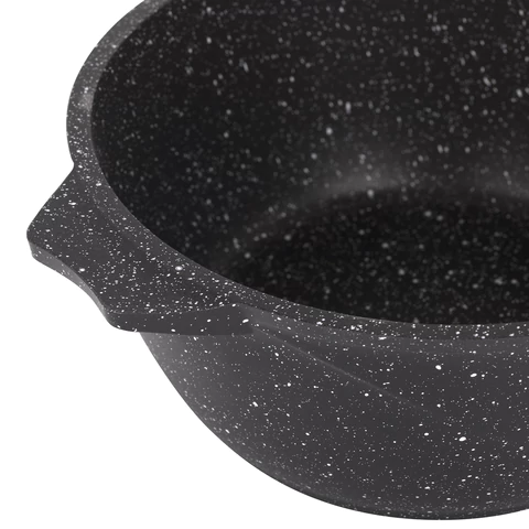 Кастрюля 2 л с жаропрочной крышкой 20 см, антипригарное покрытие, МЕЧТА "Гранит Black", 42802 700720 - МСК «Форвард»