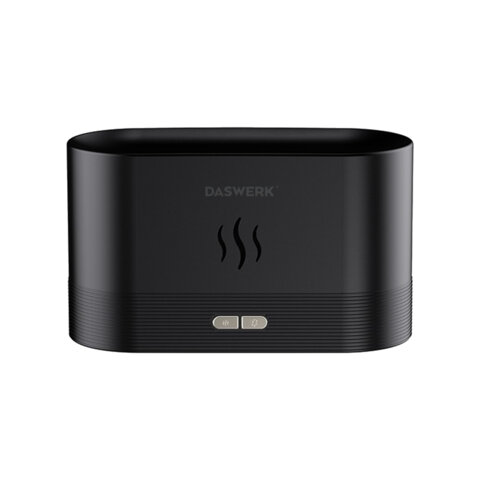 Увлажнитель воздуха "Камин", эффект пламени, 180 мл, Аромамасло в ПОДАРОК, черный, DASWERK (ДАСВЕРК), 456845