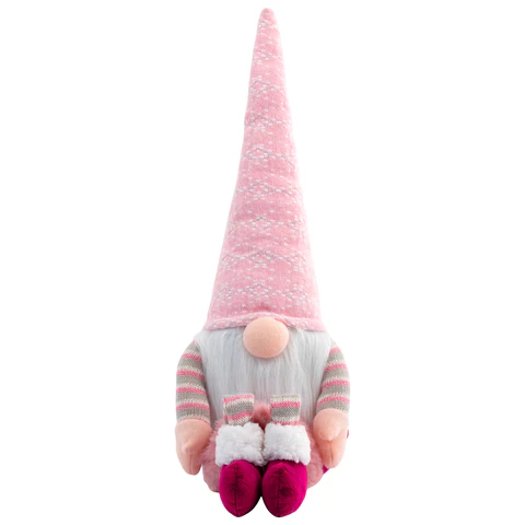 Украшение новогоднее интерьерное 70 см "Гном с сердечком", полиэстер, ЗОЛОТАЯ СКАЗКА, 592524 - МСК «Форвард»