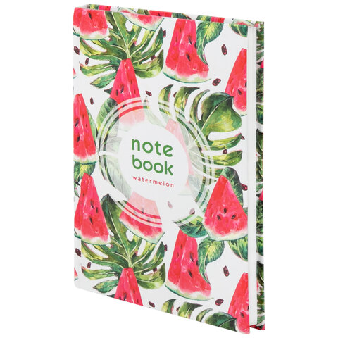 Блокнот А5 134х206мм, 80л, твердый, клетка, выборочный лак, STAFF, Juicy, 111605