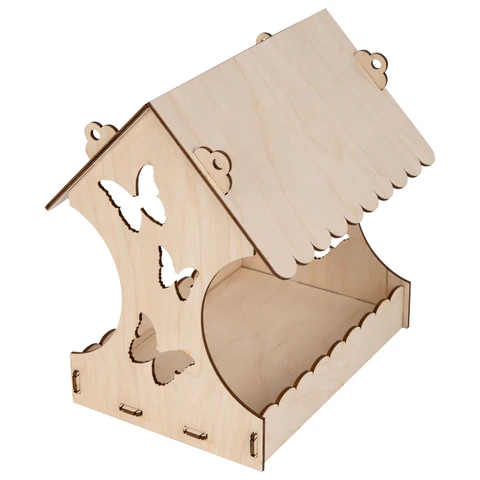 Конструктор-кормушка для птиц "Бабочки", сборная модель 24х21х18 см, фанера, BAMBOX (БАМБОКС), 666179 - МСК «Форвард»