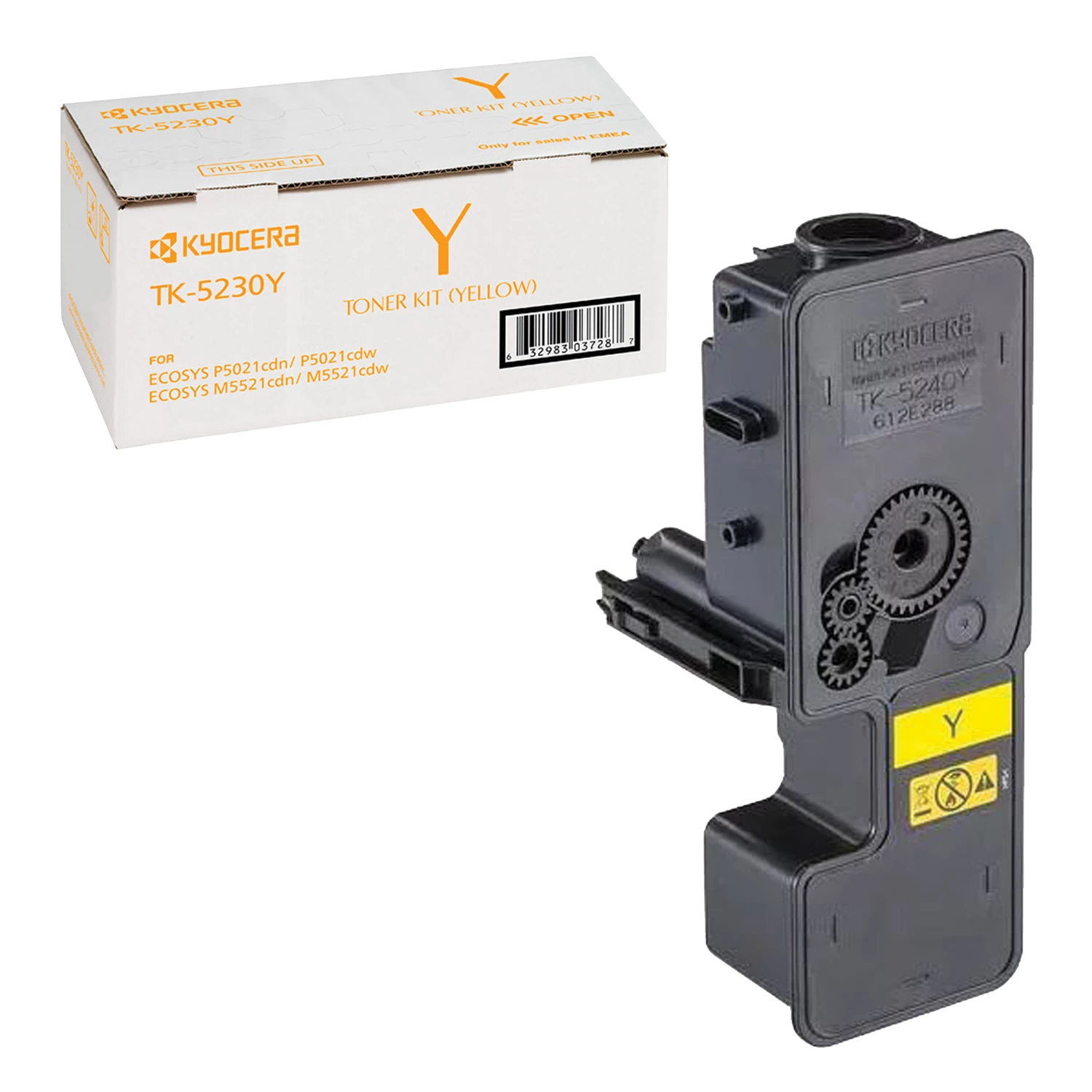Тонер-картридж KYOCERA (TK-5230Y)  ECOSYS P5021cdn/cdw/M5521cdn/cdw, желтый, ресурс 2200стр, ориг. 320857 под заказ 8 дней