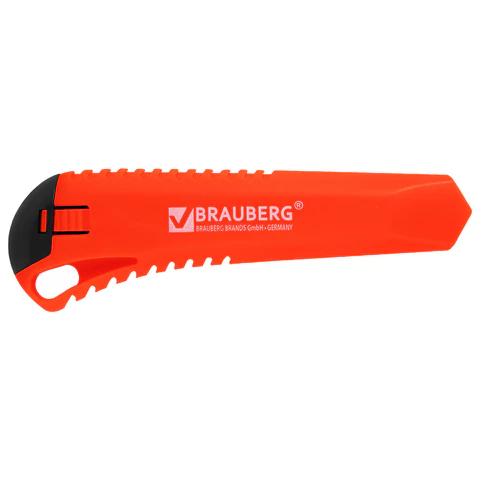 Нож канцелярский 18 мм, КОМПЛЕКТ "5 шт. + 1 шт. В ПОДАРОК", фиксатор, блистер, BRAUBERG "Classic", 238773 - МСК «Форвард»